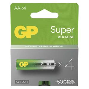 B01214 GP alkalická baterie SUPER AA (LR6) 4PP (1013224200)