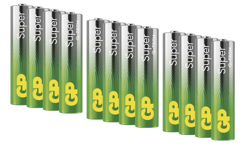 B0114T GP alkalická baterie SUPER AAA (LR03) 12PP MB (1013101201)