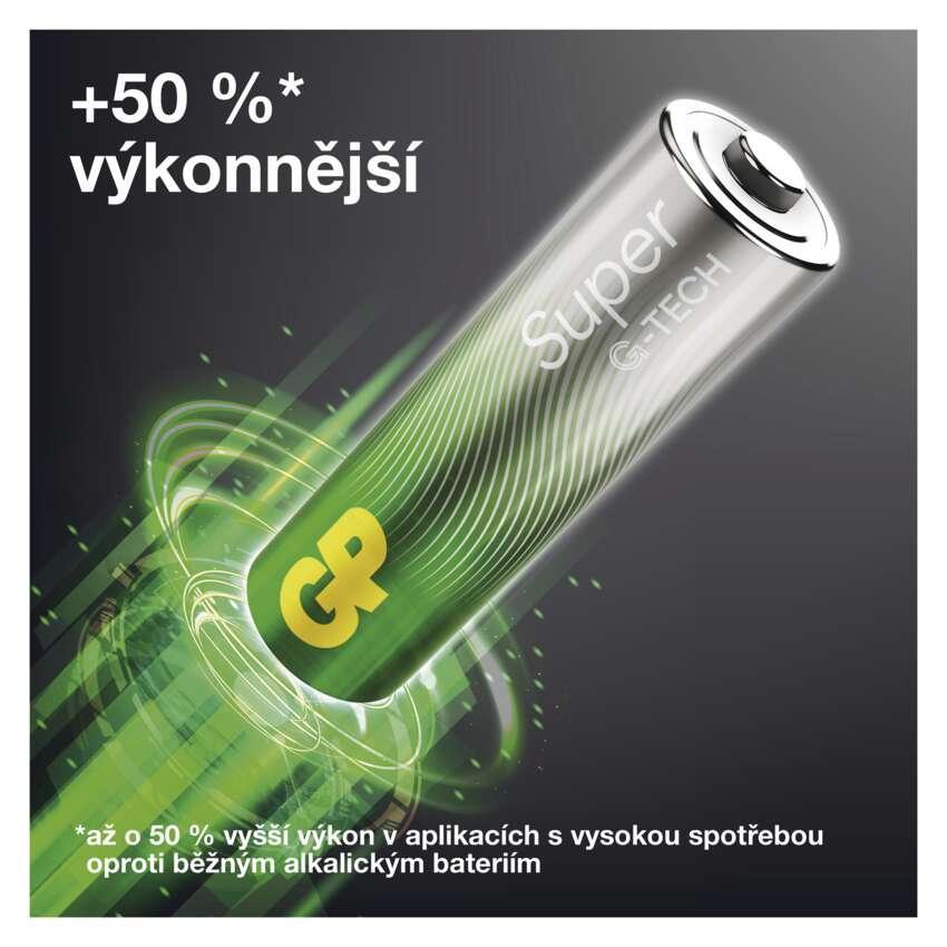 GP alkalická baterie SUPER AA (LR6) 12PP MB