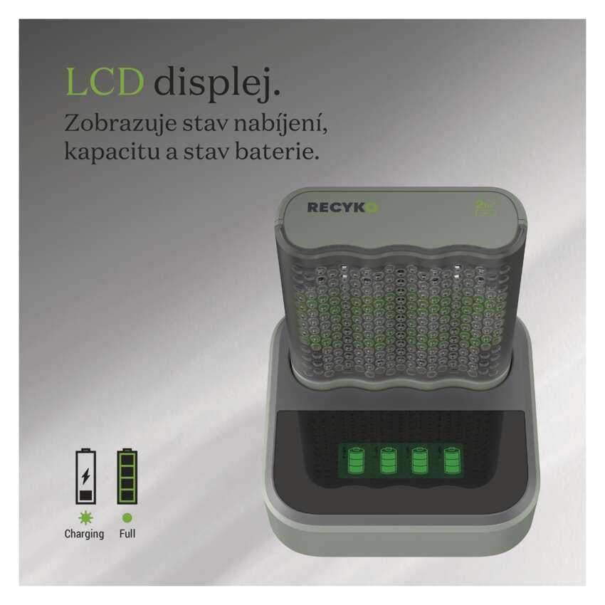 B50460D Nabíječka baterií GP Pro P461 + 4× AA Rec Pro + DOCK (1604846114)