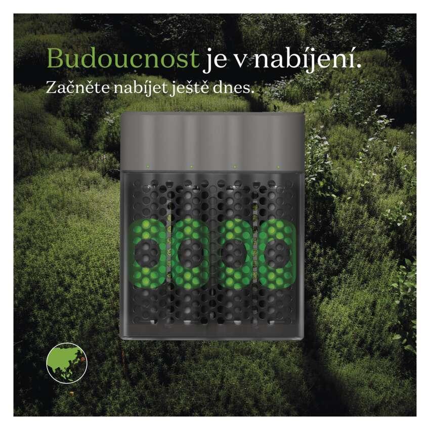 B50457 Nabíječka baterií GP Speed M452 + 4× AA REC 2600 (1604845210)