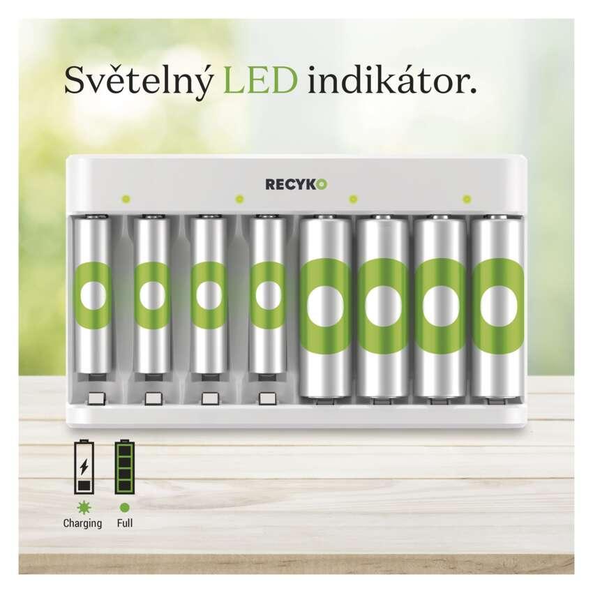 B50829 Nabíječka baterií GP Eco E821 + 4× AA 2100 + 4× AAA 850 (1604882110)