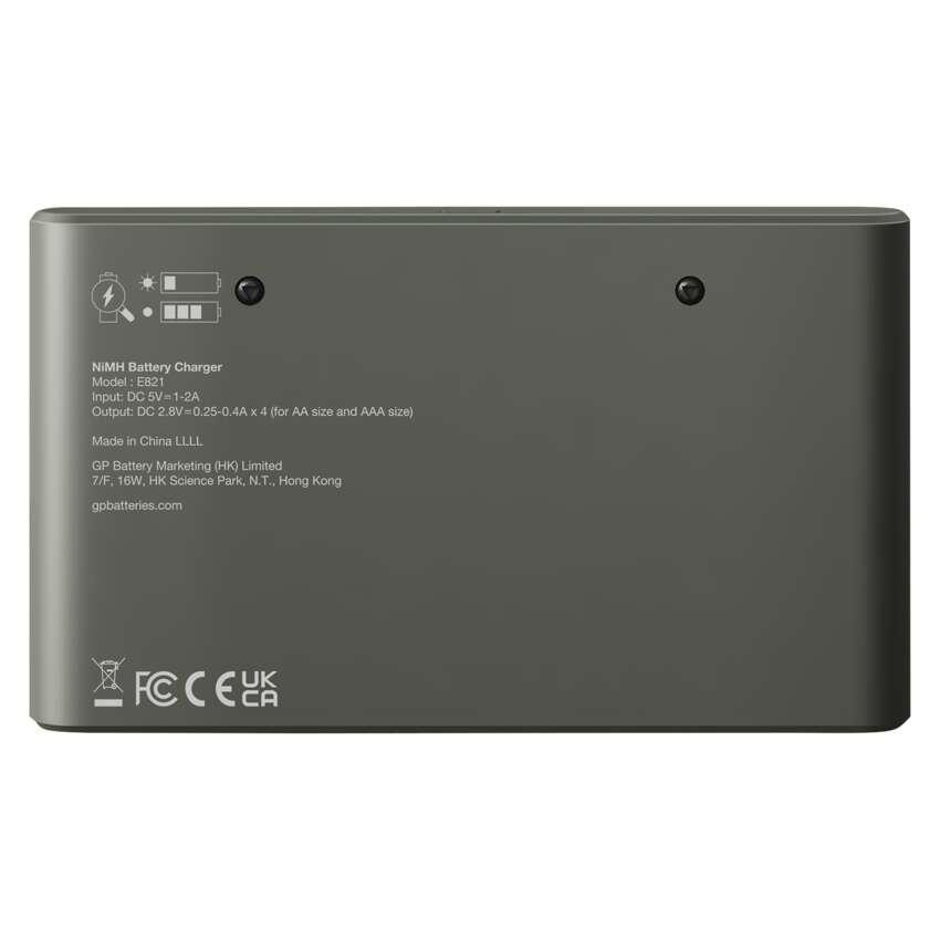B50829 Nabíječka baterií GP Eco E821 + 4× AA 2100 + 4× AAA 850 (1604882110)