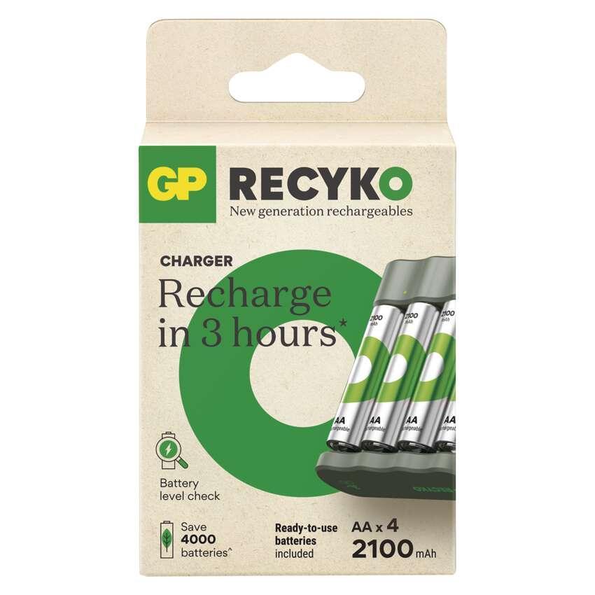 Nabíječka baterií GP Eco B441 + 4× AA REC 2100