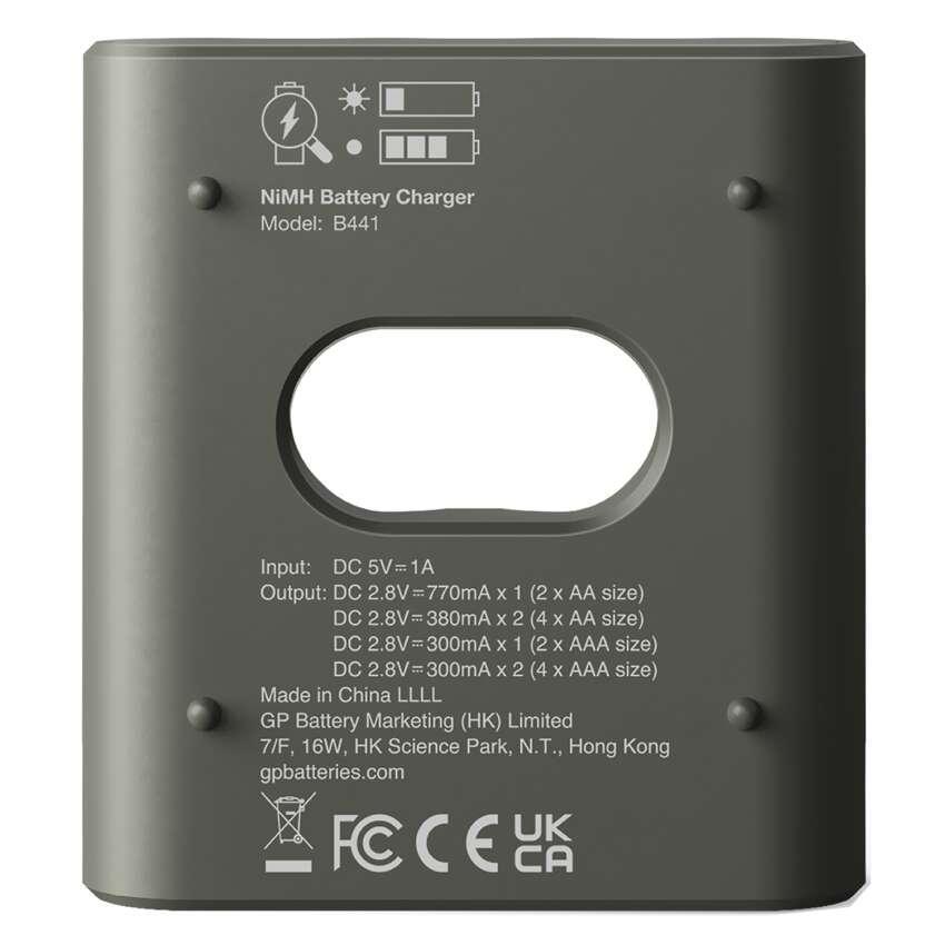 Nabíječka baterií GP Eco B441 + 4× AA REC 2100