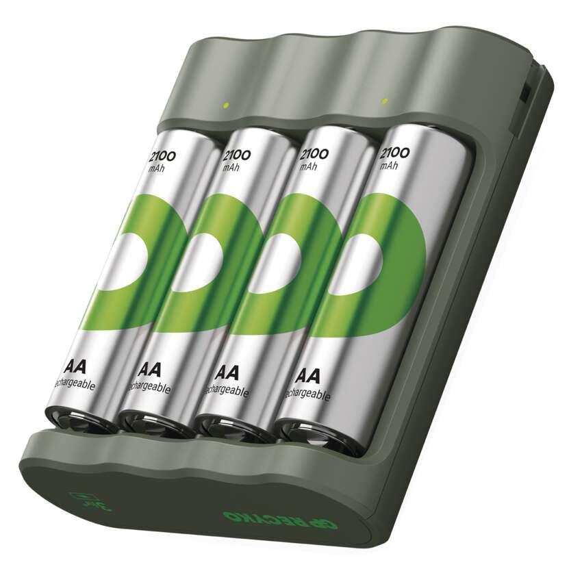 Nabíječka baterií GP Eco B441 + 4× AA REC 2100