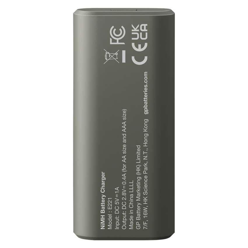 B50224 Nabíječka baterií GP Eco E221 + 2× AA REC 2100 (1604822110)