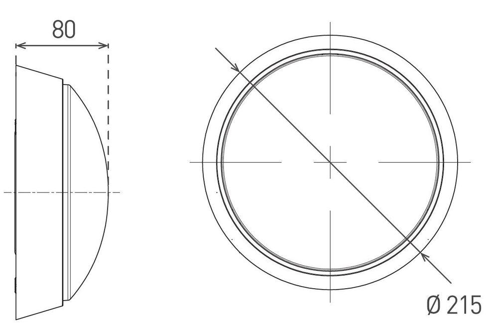 DITA ROUND W 12W PIR CCT