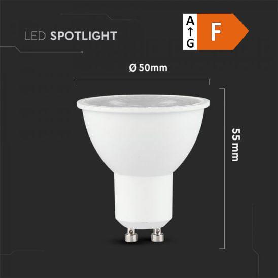 Žár.LED Spotl.GU10 8W 3000K  SKU21872