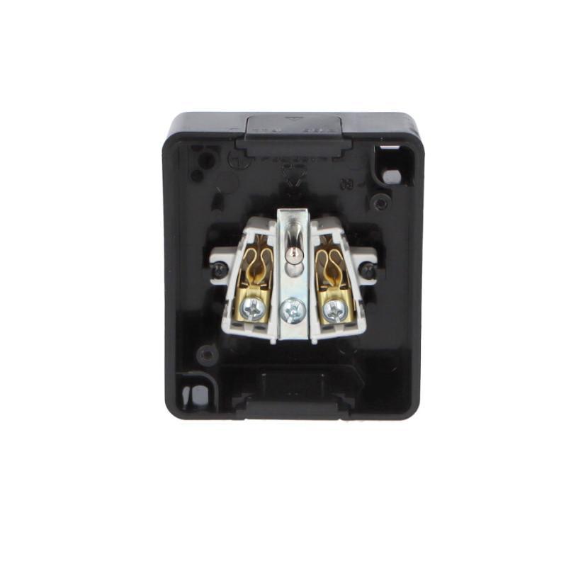 5321-09 GALATEA IP44 Zásuvka 2P+PE (černá)