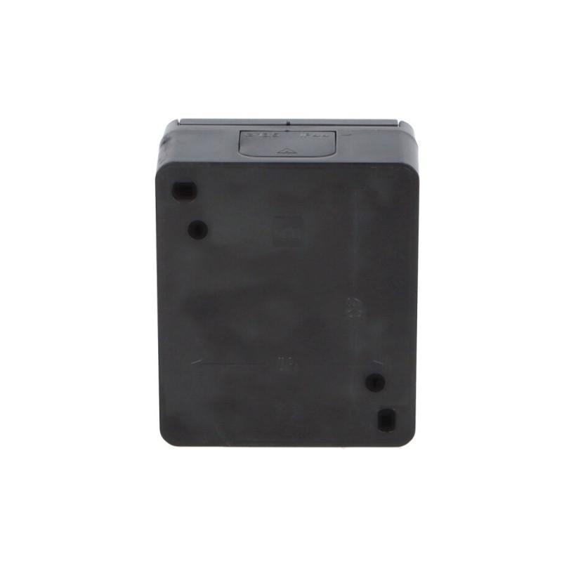 5321-09 GALATEA IP44 Zásuvka 2P+PE (černá)