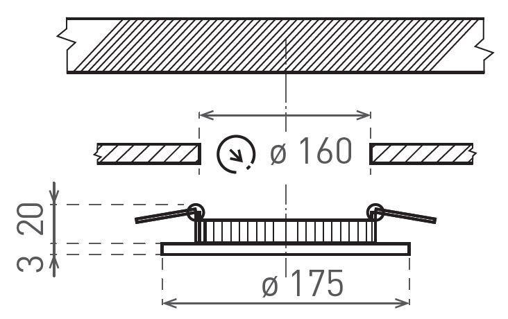 LED VEGA-R White 12W CCT