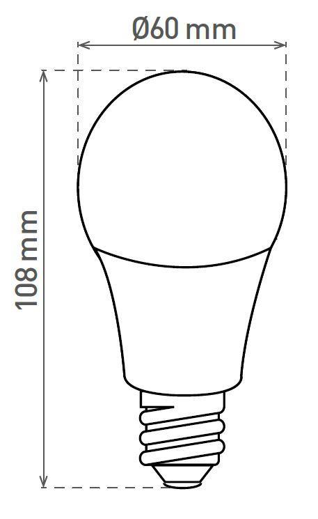 LED A60 E27 9,5W/75W NW