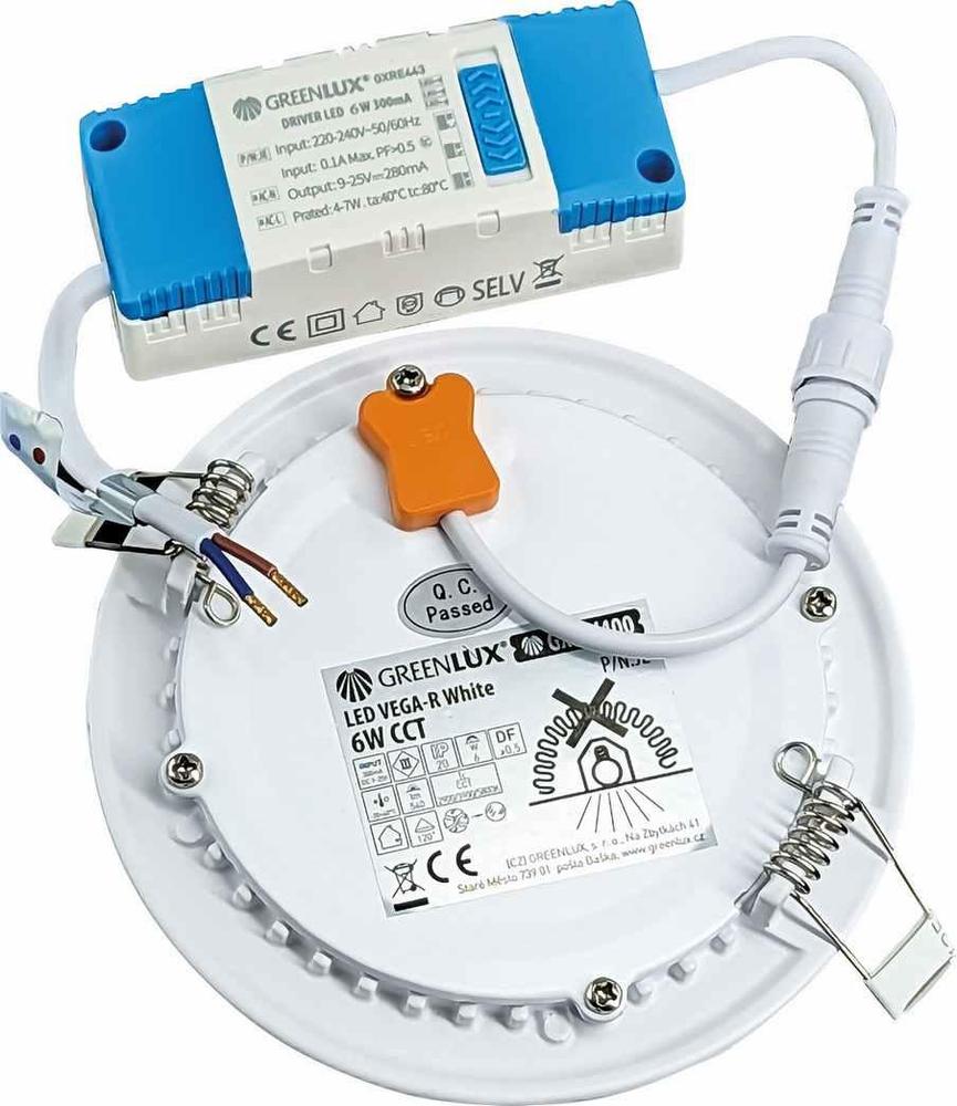 GXDW400 LED VEGA-R White 6W CCT