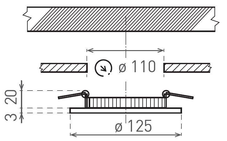 GXDW400 LED VEGA-R White 6W CCT