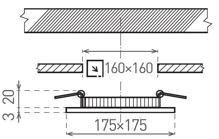 LED VEGA-S White 12W CCT