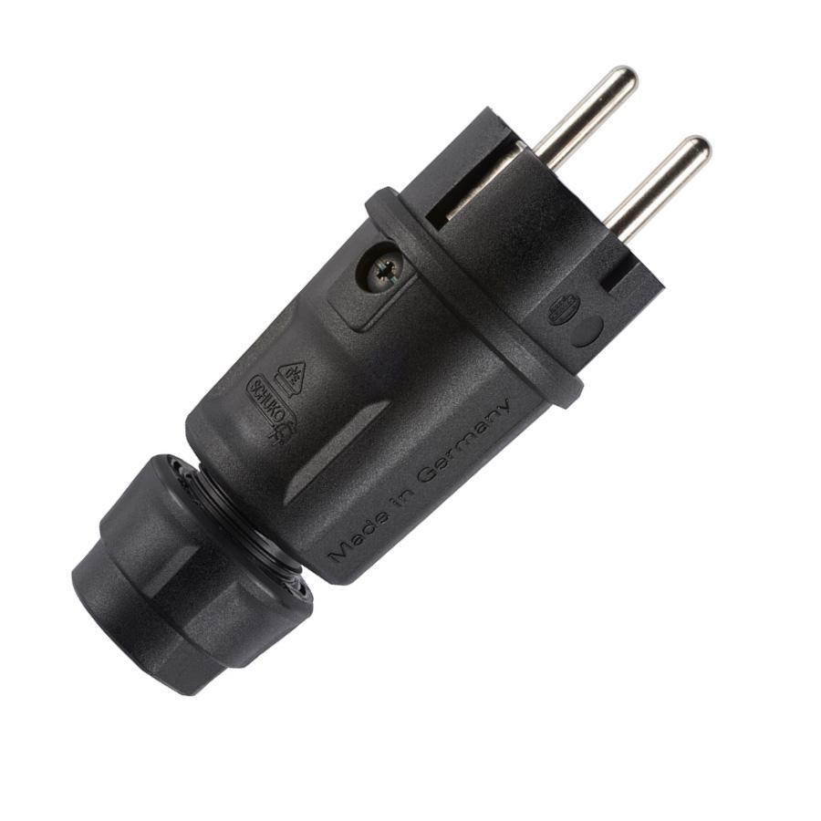 Vidlice elamidová 3x2,5mm2, černá IP54 (1519100)