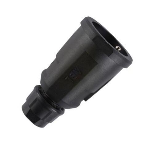 Zásuvka spojovací elamidová 3x2,5mm2, černá IP20 (1579002)