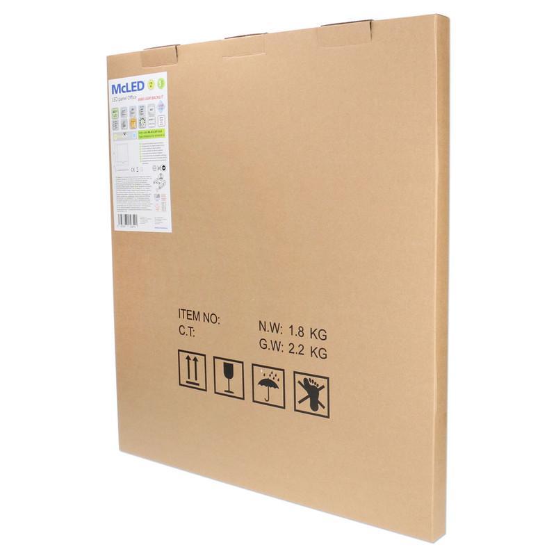 LED svítidlo Office 6060 UGR Backlit, 40W, 4000K, IP20, CRI90, bílá barva, bez driveru
