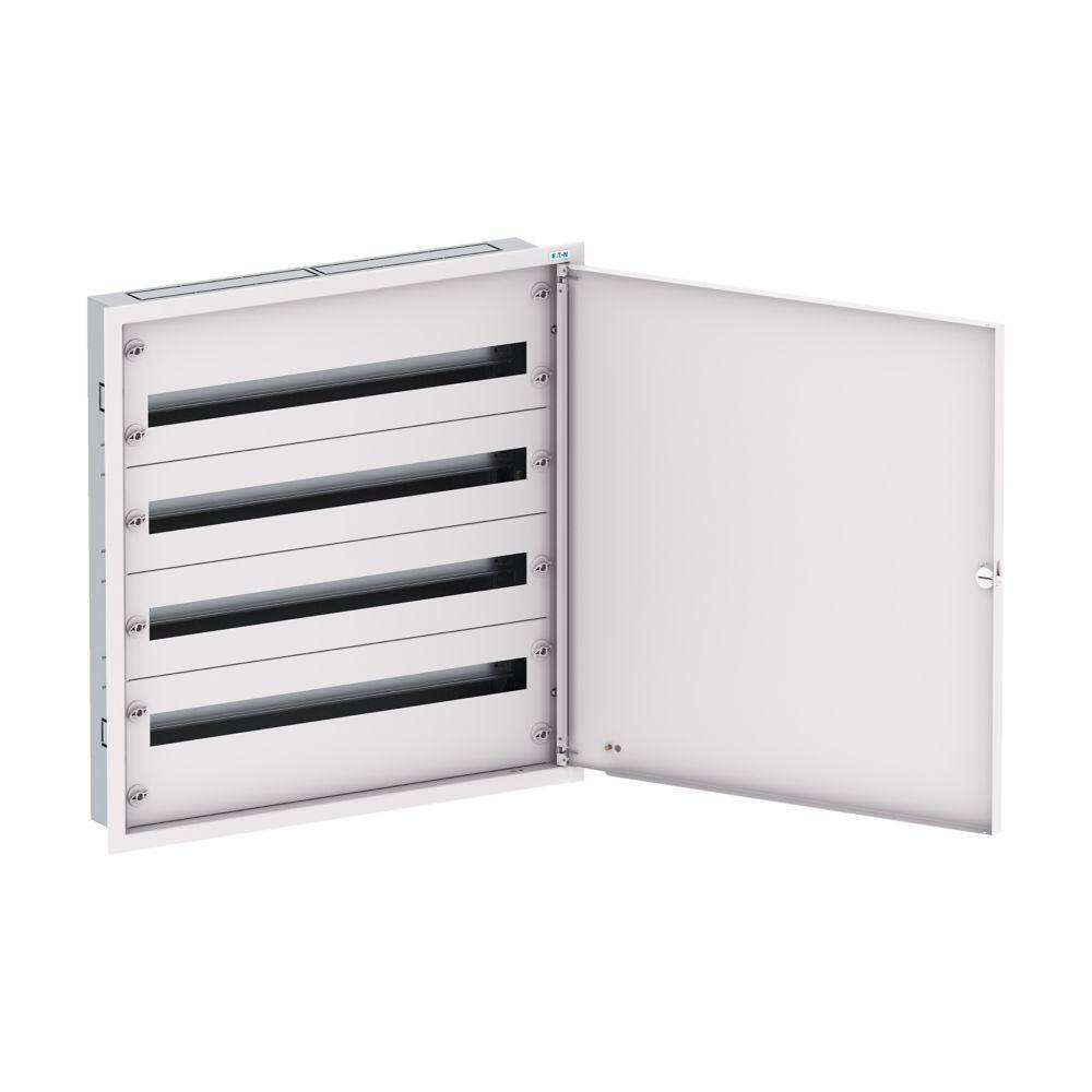 BF-U-3S-4/132-D125 Rozvodnice třístupňová, POD omítku, bílé dveře, N/PE svorkovnice, Hl=125mm, 4 řady, 132 modulů (EP-502542)