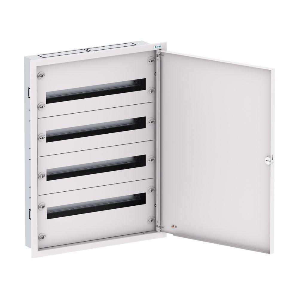 BF-U-3S-4/96-D125 Rozvodnice třístupňová, POD omítku, bílé dveře, N/PE svorkovnice, Hl=125mm, 4 řady, 96 modulů (EP-502538)