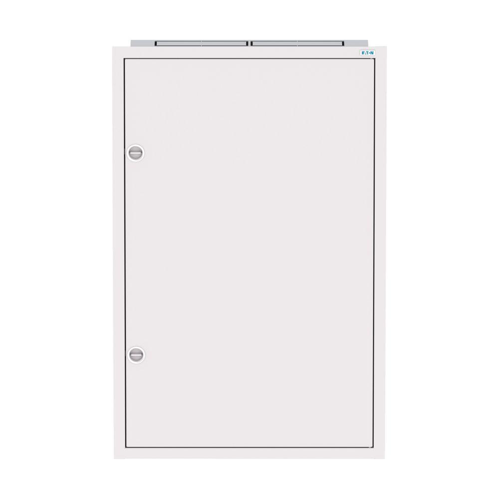 Rozvodnice třístupňová, POD omítku, bílé dveře, N/PE svorkovnice, Hl=125mm, 5 řad, 120 modulů