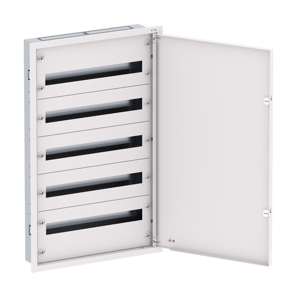 BF-U-3S-5/120-D125 Rozvodnice třístupňová, POD omítku, bílé dveře, N/PE svorkovnice, Hl=125mm, 5 řad, 120 modulů (EP-502539)