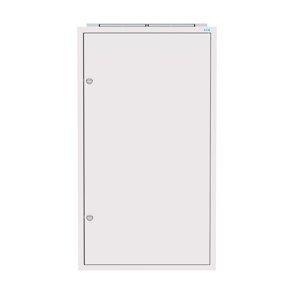 Rozvodnice třístupňová, POD omítku, bílé dveře, N/PE svorkovnice, Hl=125mm, 6 řad, 144 modulů