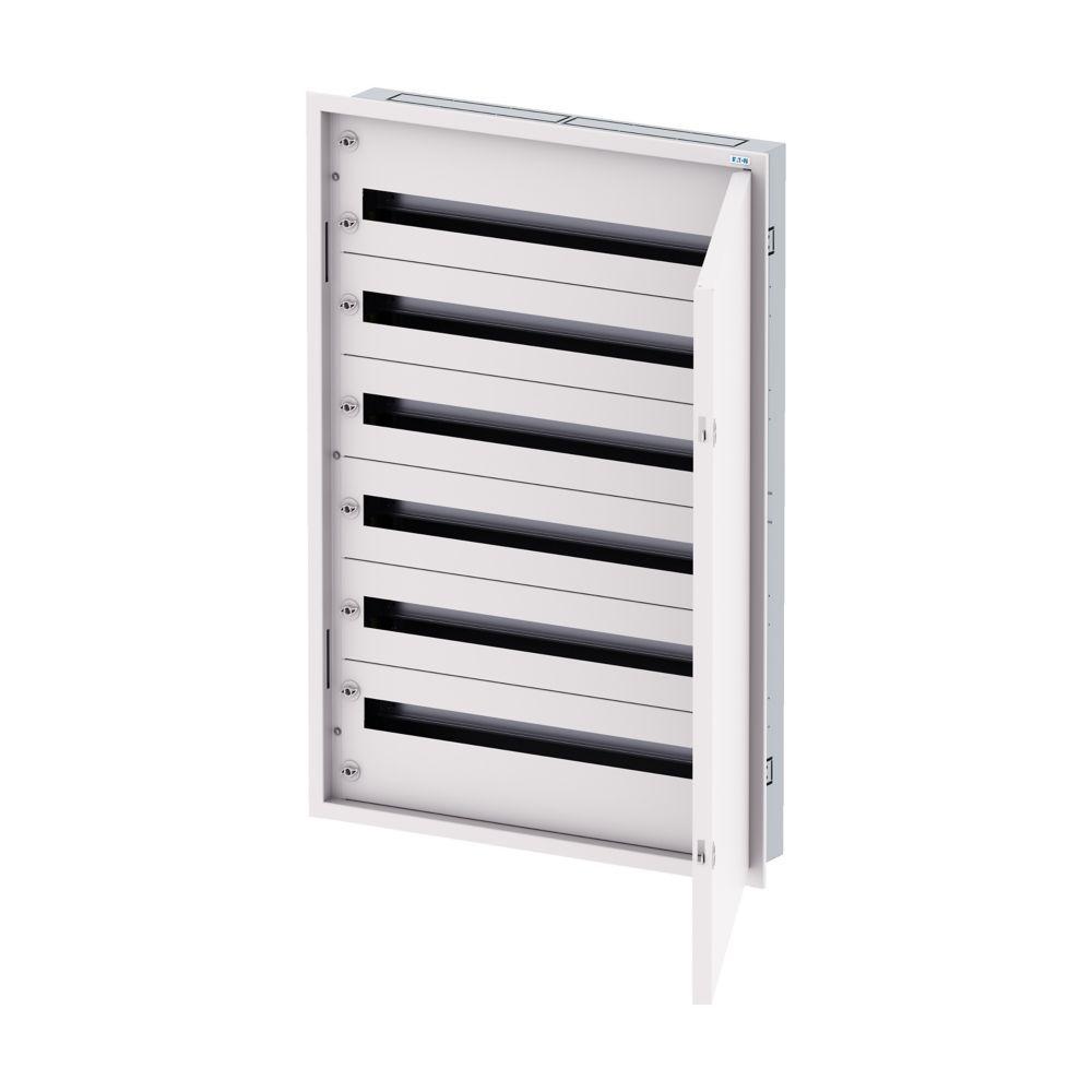 BF-U-3S-6/198-D125 Rozvodnice třístupňová, POD omítku, bílé dveře, N/PE svorkovnice, Hl=125mm, 6 řad, 198 modulů (EP-502544)