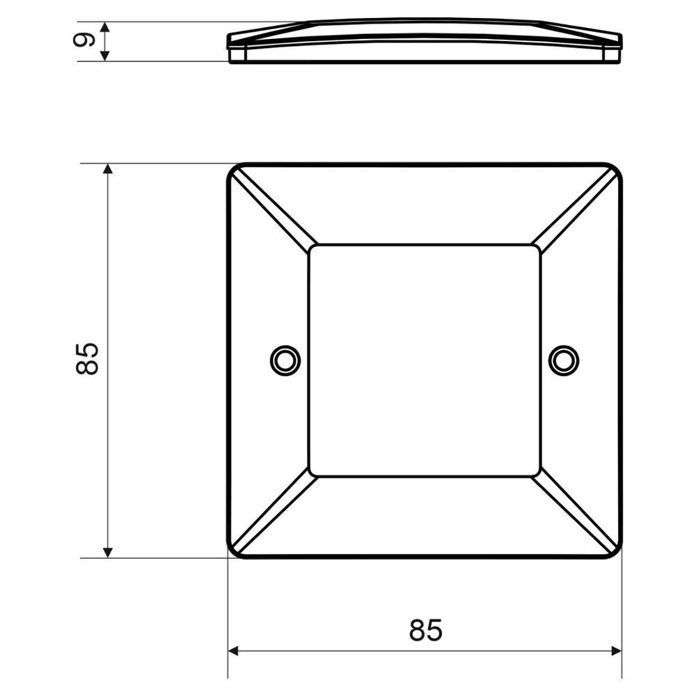 VLK 85/ZNI HF_HB Víčko pro lištovou krabici Zoni (SUPERBÍLÁ/RAL 9003)