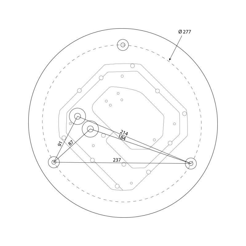 ML-411.238.32.0 LED svítidlo Inca 24, 24W, 3CCT (2700K, 3000K, 4000K), 120°, IP64, CRI90, s přep.výkonu 24W, 17W