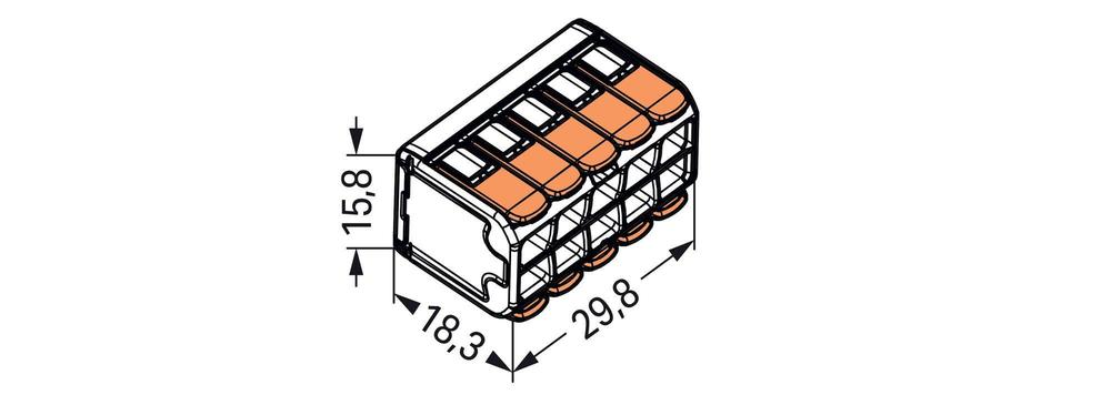 221-420 Svorka Wago 221-420