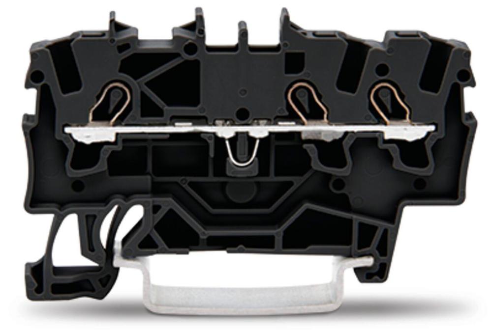 Řadová průchozí svorka Wago 3vodičová 1,5mm2 (černá)