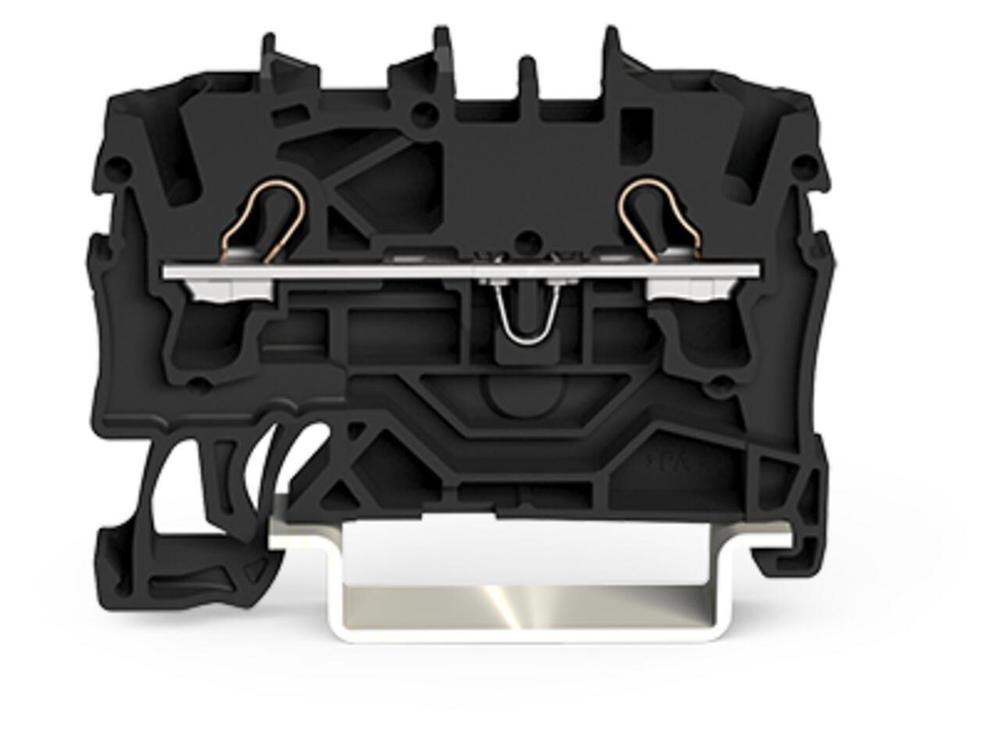 Řadová průchozí svorka Wago 2vodičová 2,5 mm2 (černá)