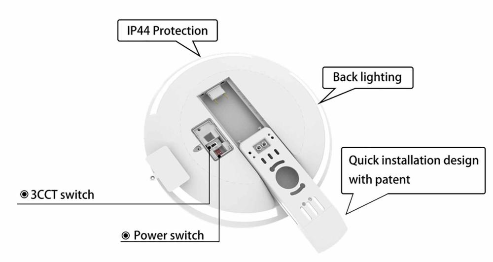 GXPS241 SLIDE HF 24/18/12/6W 3CCT ADJ