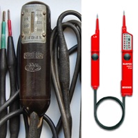 Vadaska: legendární zkoušečka napětí Dvoupólová zkoušečka napětí (Vadaska, typ ZN-500)