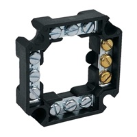 Věneček: krabicová svorkovnice Krabicová svorkovnice věneček – šroubové svorky pro propojení vodičů